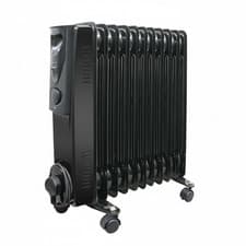 Image of 13 Fin Oil Filled Radiator 3000W Electric Portable Heater 3 Heat Thermostat UK