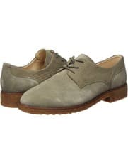 Image of Clarks Ladies Griffin Lane Sage Suede Lace Up Shoes UK Size 8 D EU 42
