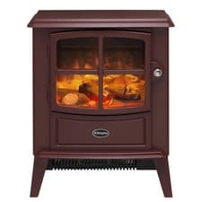 Image of Dimplex Brayford Burgundy Optiflame Freestanding Electric Stove 2kW Open Box