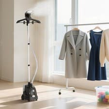 Image of Clothes Steamer with Adjustable Pole Garment Steamer 1950W Black