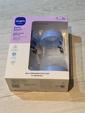 Image of 2x Blue MAM Easy Start Self-Sterilising Anti-Colic Bottles 260ml/9oz