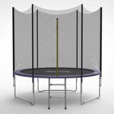 Image of GALACTICA Trampoline Set 6FT Round Outdoor Safety Net Enclosure Ladder