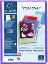 Image of Exacompta A4 Semi-Rigid Opaque PP Display Book 60 Pockets 240 x 320mm Ref 5769E