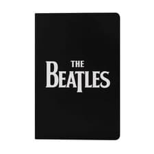 Image of NEW The Beatles Logo Black A5 Softcover Notebook
