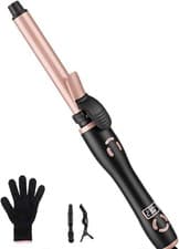 Image of Automatic Rotating Curling Iron - Beach Waves Curling Wand, 25MM Rotating Hair C