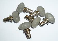 Image of Pack of 12 Nickel Plated Shelf Pins, Supports for 5mmØ Hole. suitable for Glass