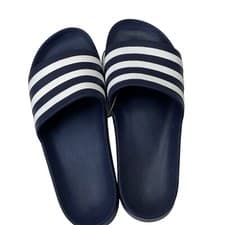 Image of Genuine Adidas Adilette Aqua Sliders - Ivy and white size 11 UK seller rare L@@K