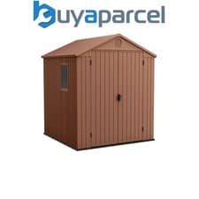 Image of Keter 252003 Darwin Shed Brown 6 x 6ft Garden Outdoor Storage KET252003