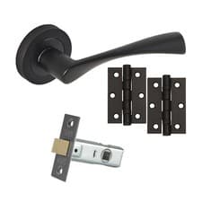 Image of Astor Twirl Internal Door Handle Packs Latch Lock Bathroom Door Handle Packs