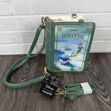Image of Loungefly Disney Peter Pan Classic Story Book Series Convertible Backpack Bag
