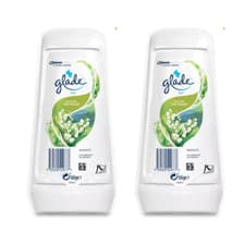 Image of Glade Gel Lily Of The Valley Air Freshener Long-Lasting Scent 150g x 2