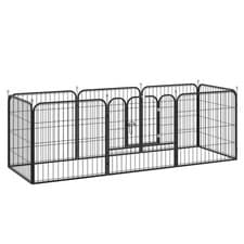 Image of Pawhut  0.8x0.8m Pet Playpen Metal Hutch Cage House Rabbit Guinea Dog Pig Puppy
