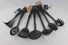 Image of 7 Utensils Individual Turner Spoon Spatula Masher Skimm Spaghetti Ladle Chef Aid