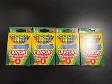 Image of Crayola Colouring Crayons 52-3008 4 Pack of Mixed Colours 32 Piece Bundle - NEW
