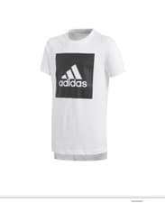 Image of ADIDAS BOYS YB LOGO T- SHIRT IN WHITE SIZE UK 9-10 YEARS - NEW