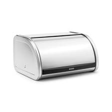 Image of Brabantia 348907 Roll Top Bread Bin, Medium - Matt Steel