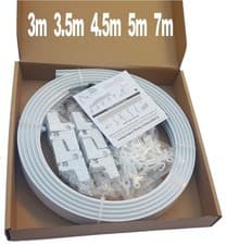 Image of PVC Bendable Coiled Curtain Track Straight Curved & Bay Windows - Various Sizes
