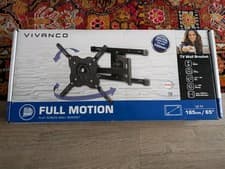 Image of Vivanco Full Motion Flat Screen TV Wall Bracket Up To 165cm/ 65", BFMO 6640