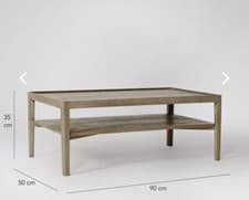 Image of Swoon Eide Coffee Table In Sandblasted Gray Wood £300