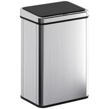 Image of HOMCOM Kitchen Bin with Fast Motion Sensor, 40L Stainless Steel Sensor Bin