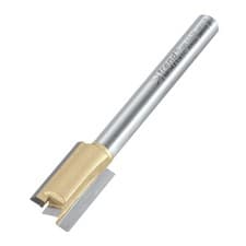 Image of Trend BR04X1/4TC 12mm 1/4" TCT Straight Hinge Recess Two Flute Router Cutter