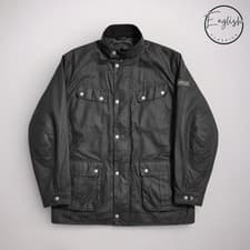 Image of Barbour International Duke Wax Jacket Men’s XXL Black New