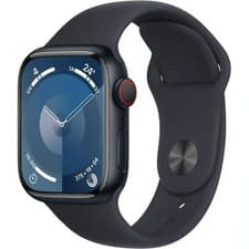 Image of APPLE Watch Series 9 - 45 mm Cellular & GPS Midnight Body with Midnight Band