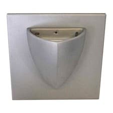 Image of Litecraft Ceramic Wall light Triangular G9 Uplighter - Matte Silver Clearance   