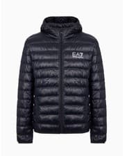 Image of Emporio Armani EA7 Lightweight Black Down Jacket Puffer Size L, RRP £285