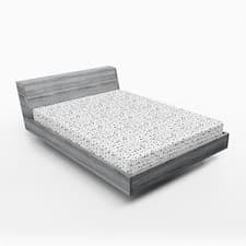 Image of Space Fitted Sheet Wavy Lines Abstract Stars