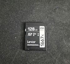 Image of Lexar Professional 1667x 128GB UHS-II Class 10 SDXC Memory Card V60