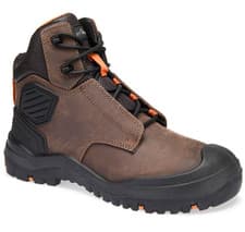 Image of Portwest Leather Safety Ankle Work Boots S3 Steel Toe Waterproof Hiker Mens Size