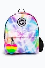 Image of Hype Iconic Girl's Rainbow Heart Tie Dye Backpack