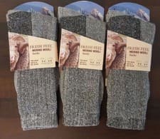 Image of 12 Pairs Men's Merino Wool Socks Outdoor Walking Work Boot Thermal Socks UK 6-11