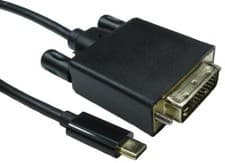 Image of USB-C to DVI Lead, 1m 4K 30Hz