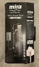 Image of Mira Azora Dual Head Electric Shower 9.8KW Frosted 1.1634.156 - COLLECTION ONLY