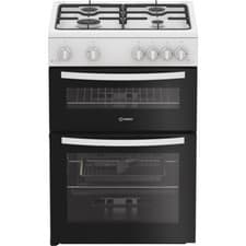 Image of Indesit IDG6GW Gas Cooker 60cm Free Standing White A+/A New