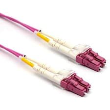Image of 3 x EXCEL Enbeam Multimode OM4 Duplex LC LC Fibre Patch Lead 50/125 LSZH 2M (M30