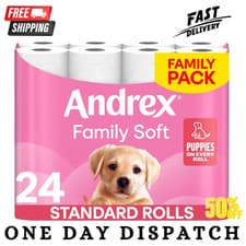 Image of Andrex Family Soft Toilet Paper 24 Rolls (Previously Andrex Gentle Clean) UK