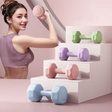 Image of Pair 1kg 2kg 3kg Dumbbell Fitness Hand Weights Set for Women Home Gym Workout