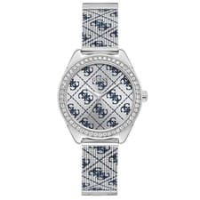Image of Guess W1279L1 Ladies Two-Tone Claudia Watch