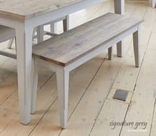 Image of Signature Grey 3-Seater Dining Bench