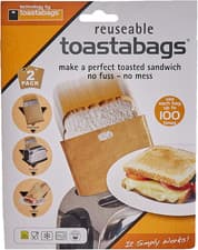 Image of Toastabags 100 Use. Pack of 2 Perfect Toasted Sandwiches in Your Toaster