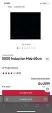 Image of AEG TO64IA0OFB Electric Induction Hob 60cm Black