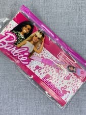 Image of Barbie Toothbrush Brush Buddies Eco Travel Kit Cap Travel Case Pink Mattel New