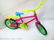 Image of PLASTIC 12" DOLL SIZED ACCESSORY PEDDLE BIKE BICYCLE UK SELLER FREE P&P