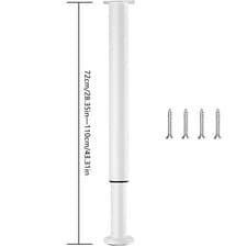 Image of 2/4x Adjustable Kitchen Worktop Desk Breakfast Bar Table Leg Support 710-1100MM