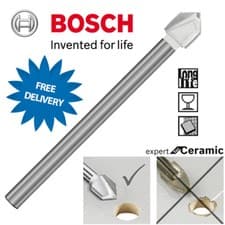 Image of Bosch TILE PORCELAIN GLASS Diamond Ground Drill Bit Full Range 3mm-16mm CYL-9