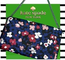 Image of Kate Spade Greer Laurel Bouquet Shoulder Crossbody Bag Multi Color-EUC