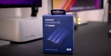 Image of BRAND NEW **** Samsung Portable SSD T7 Shield 2TB External Hard Drive - Blue
